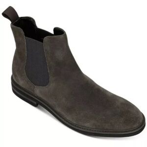 Kenneth Cole Ely Chelsey Gray Suede Boots Size 10.5